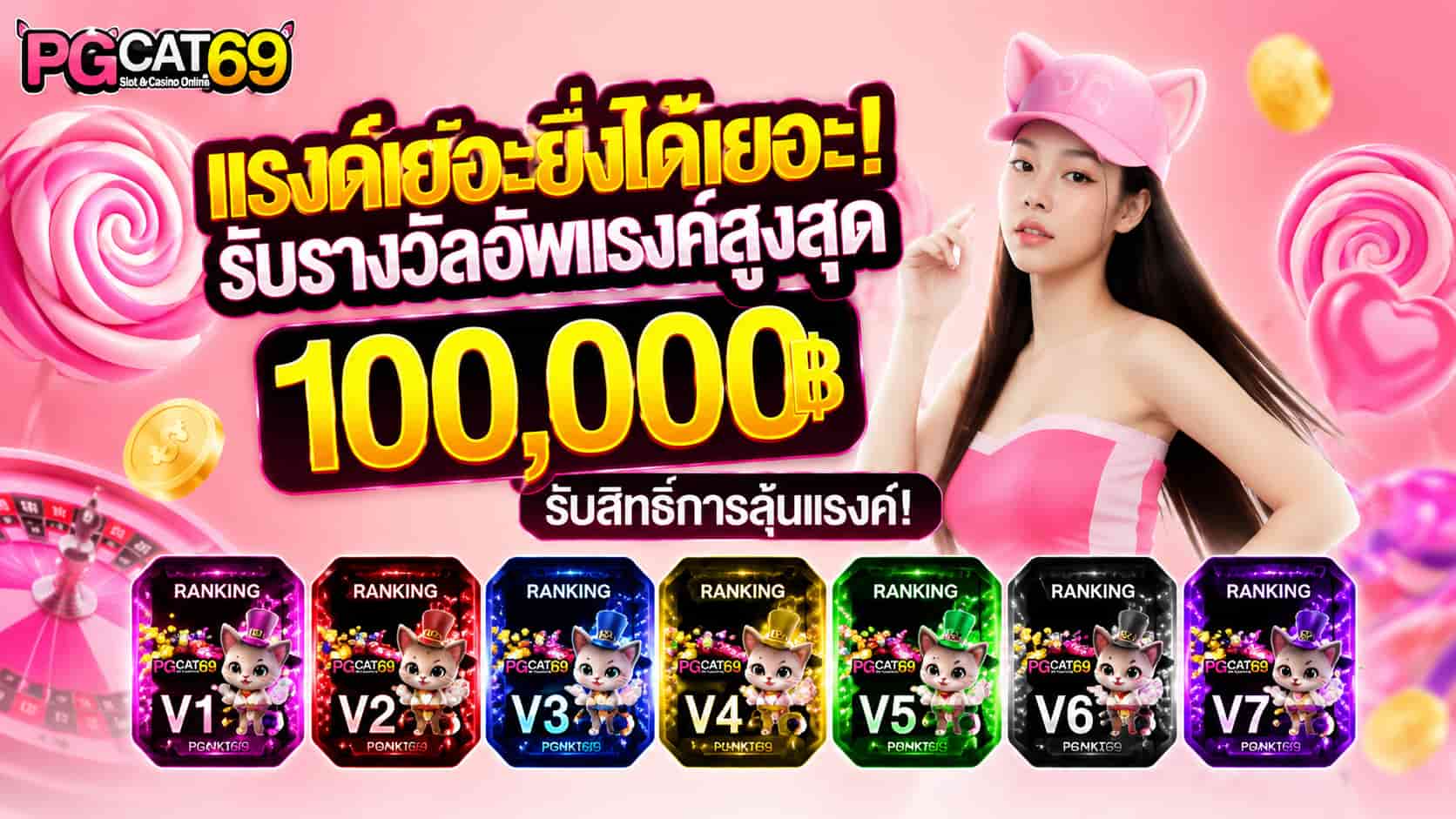 PGCAT69 แนะนำสล็อตพีจีแคท69 ปั่นแตกได้เงินจริง ไร้บัญชีม้า รับวอเวท